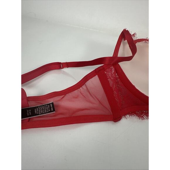 Victoria’s Secret Very Sexy Strappy Push Up Bra Red 36A - Picture 12 of 16